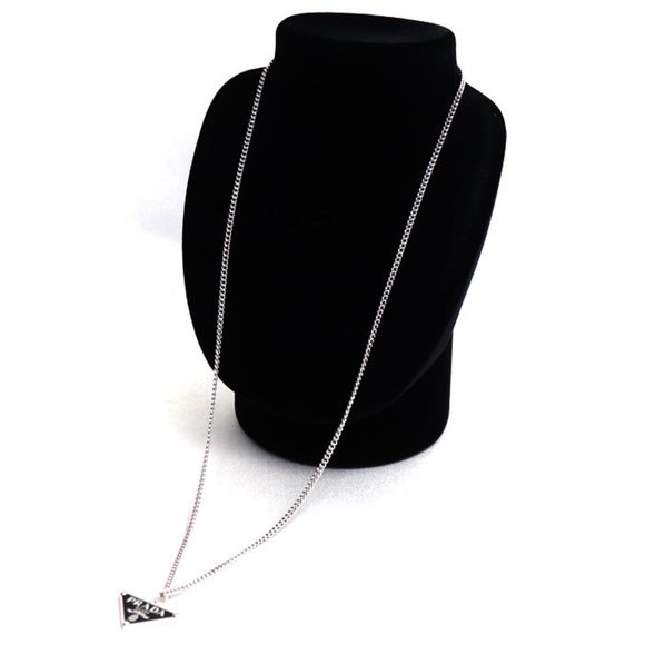 PRADA Prada Silver 925 Symbol Necklace 1JC799 13.6g 69.5cm Unisex - Picture 7 of 8